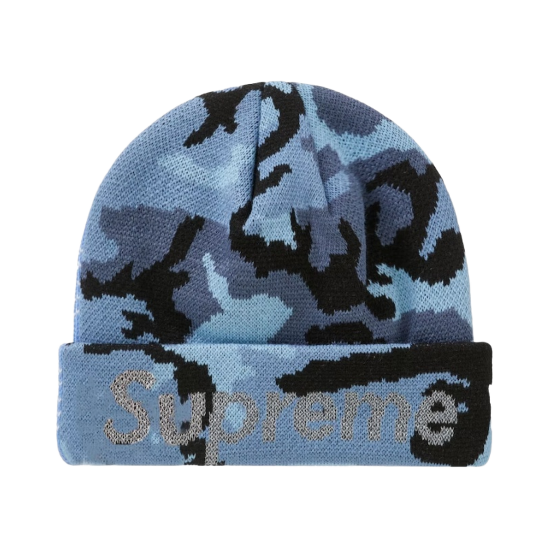 슈프림 뉴에라 스플릿 비니 블루 - 22FW(Supreme New Era Split Beanie Blue - 22FW) - 2