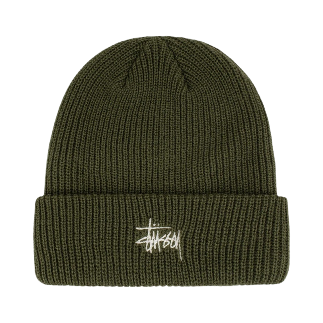 스투시 베이직 커프 비니 올리브(Stussy Basic Cuff Beanie Olive) - 1