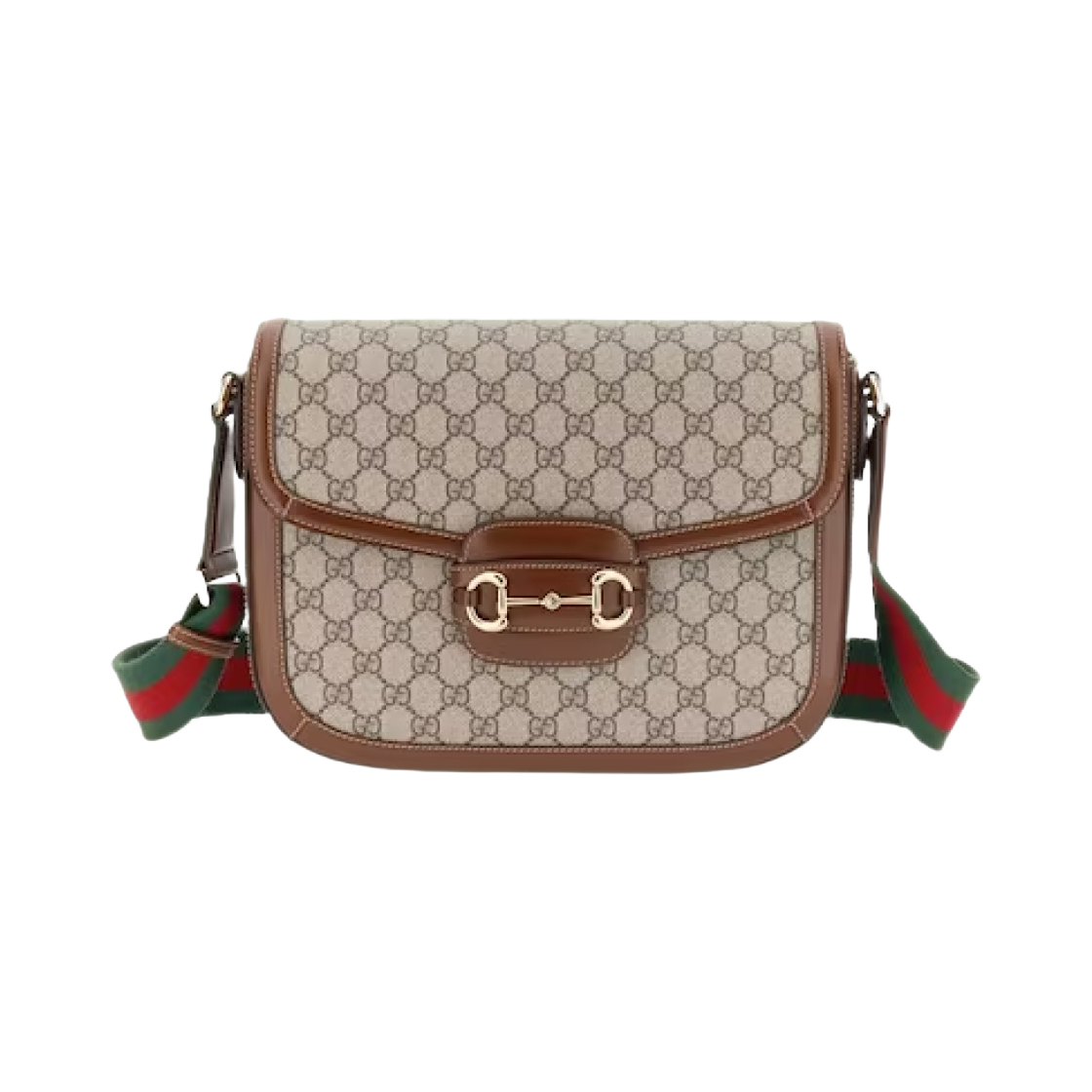 구찌 홀스빗 1955 숄더백 베이지 에보니 슈프림(Gucci Horsebit 1955 Shoulder Bag Beige Ebony Supreme) - 1