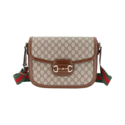 Gucci Horsebit 1955 Shoulder Bag Beige Ebony Supreme