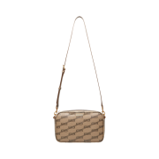 Balenciaga Signature Medium Camera Bag BB Monogram Coated Canvas Beige