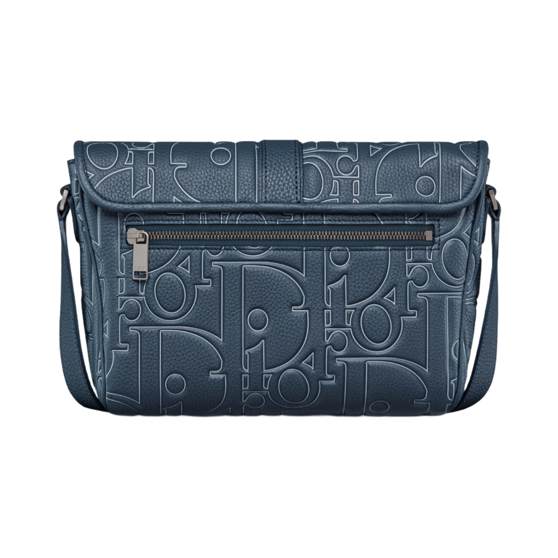 디올 미디움 디올 데일리 메신저 백 플랩 디올 그래비티 아웃라인 레더 앤 그레인드 카프스킨 네이비 블루(Dior Medium Dior Daily Messenger Bag with Flap Dior Gravity Outline Leather and Grained Calfskin Navy Blue) - 3