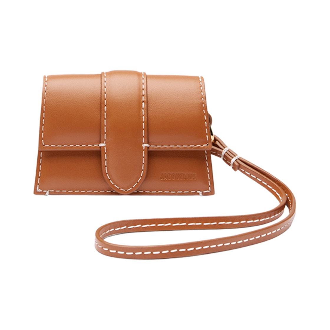 233SL117-3072-811 Jacquemus Le Bambino Flap Case Light Brown
