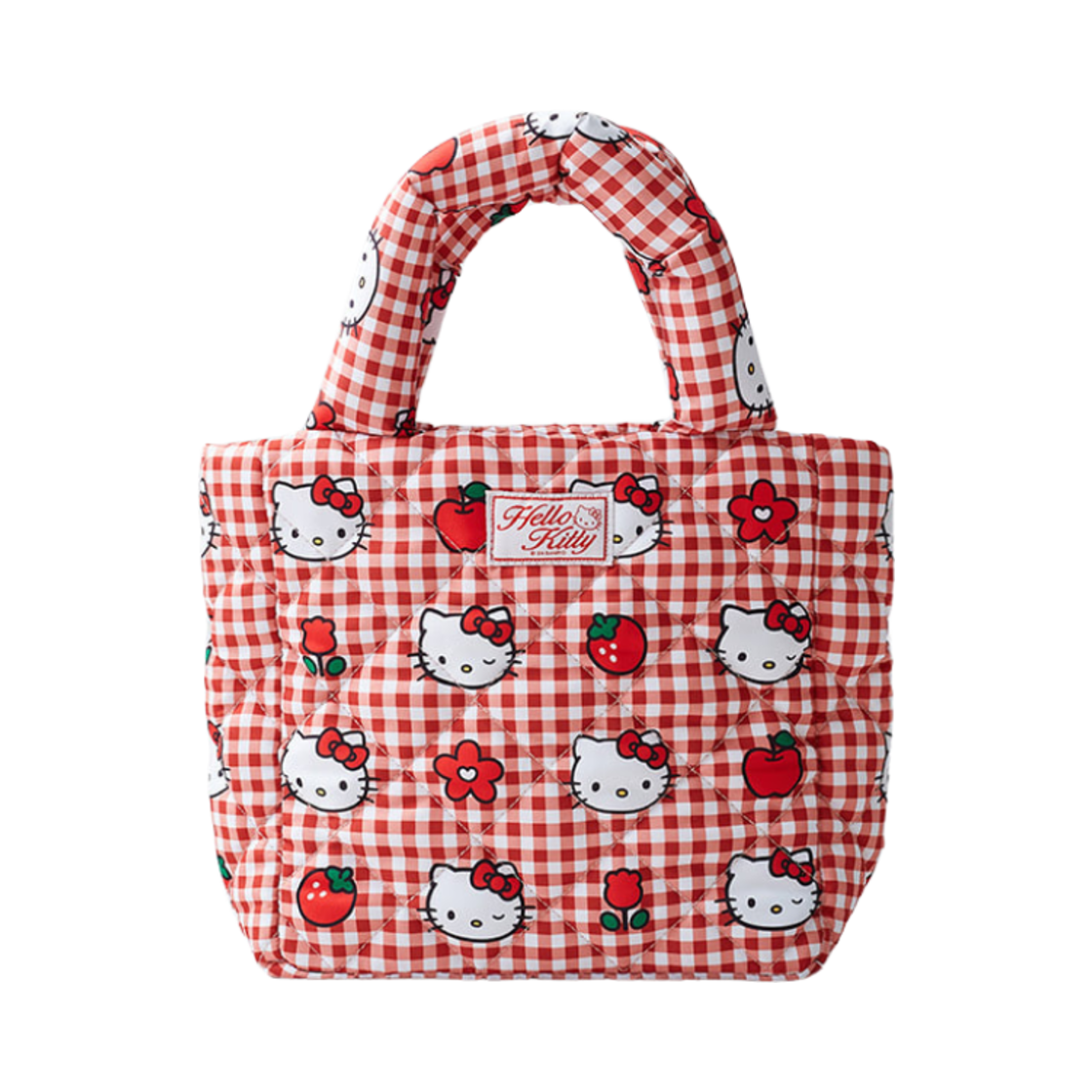 (W) 스파오 x 헬로 키티 퀼팅 백 레드((W) Spao x Hello Kitty Quilting Bag Red)