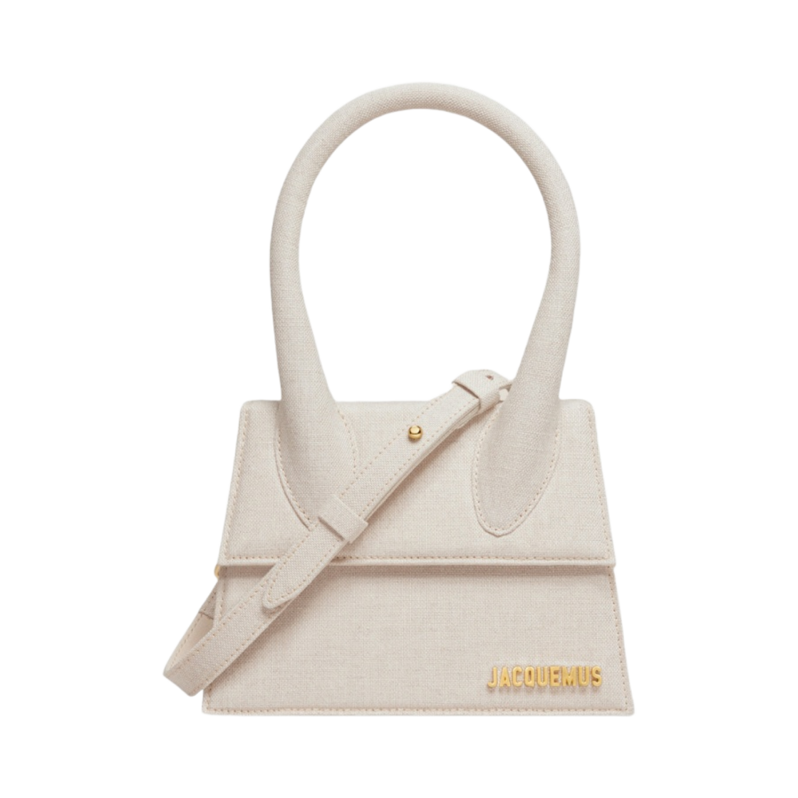 213BA002-3071-140 Jacquemus Le Chiquito Moyen Signature Handbag Light Greige