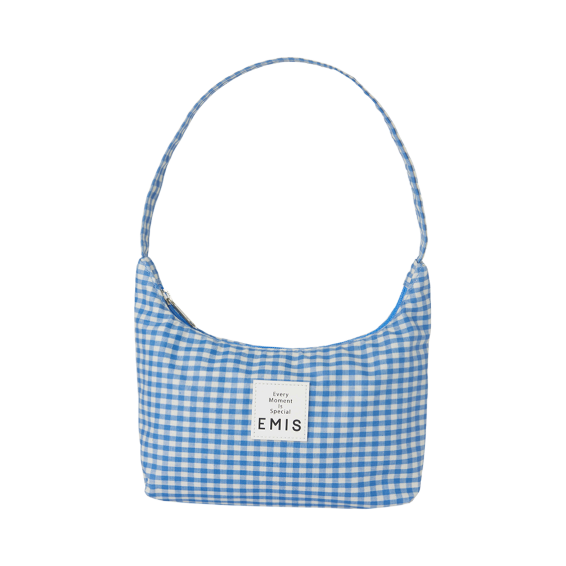 - Emis Check Hobo Bag Blue