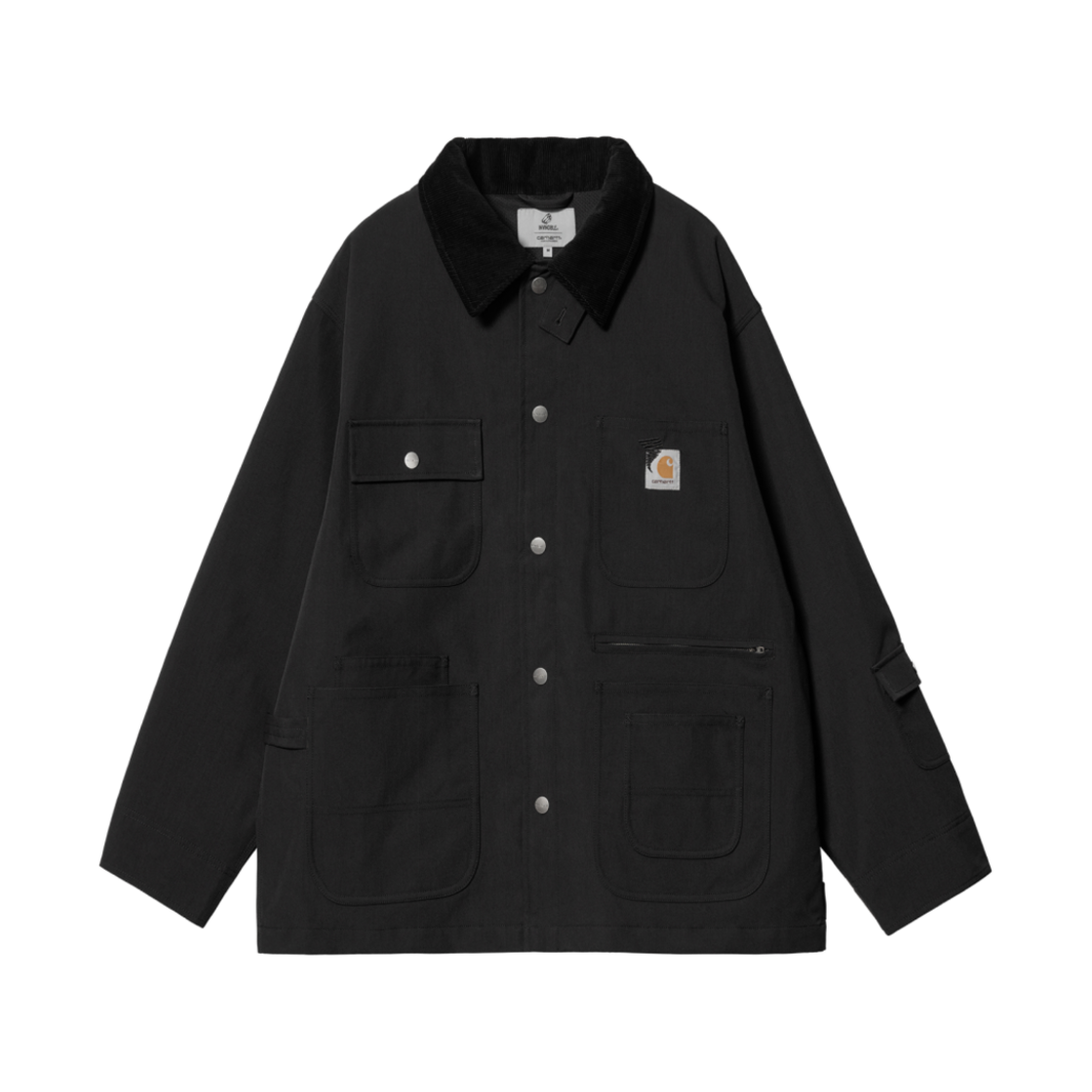 칼하트 WIP x 인빈시블 15 초어 코트 블랙(Carhartt WIP x Invincible 15 Chore Coat Black)