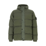 Stone Island 41419 Nylon Metal Econyl Hooded Down Jacket Anti Drop Musk Green - 24FW
