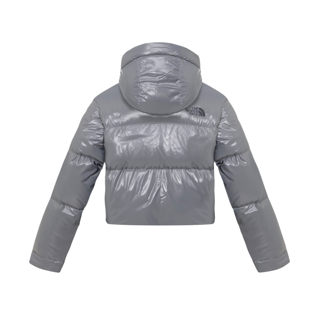 (W) 노스페이스 글로시 엘버런 RDS 다운 자켓 그레이((W) The North Face Glossy Elberon RDS Down Jacket Gray) - 2