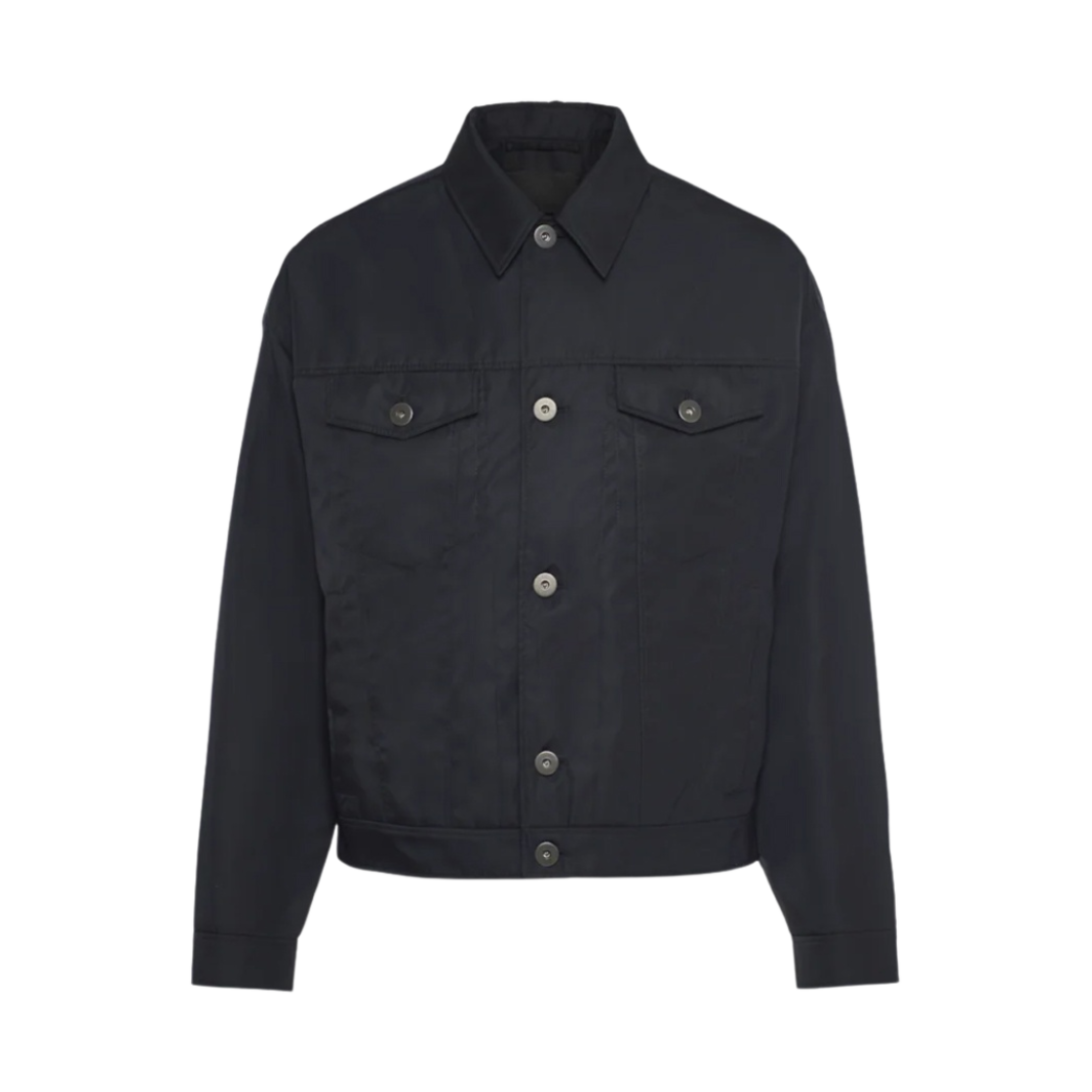 프라다 리나일론 셔츠 자켓 블랙(Prada Re-Nylon Shirt Jacket Black) - 1