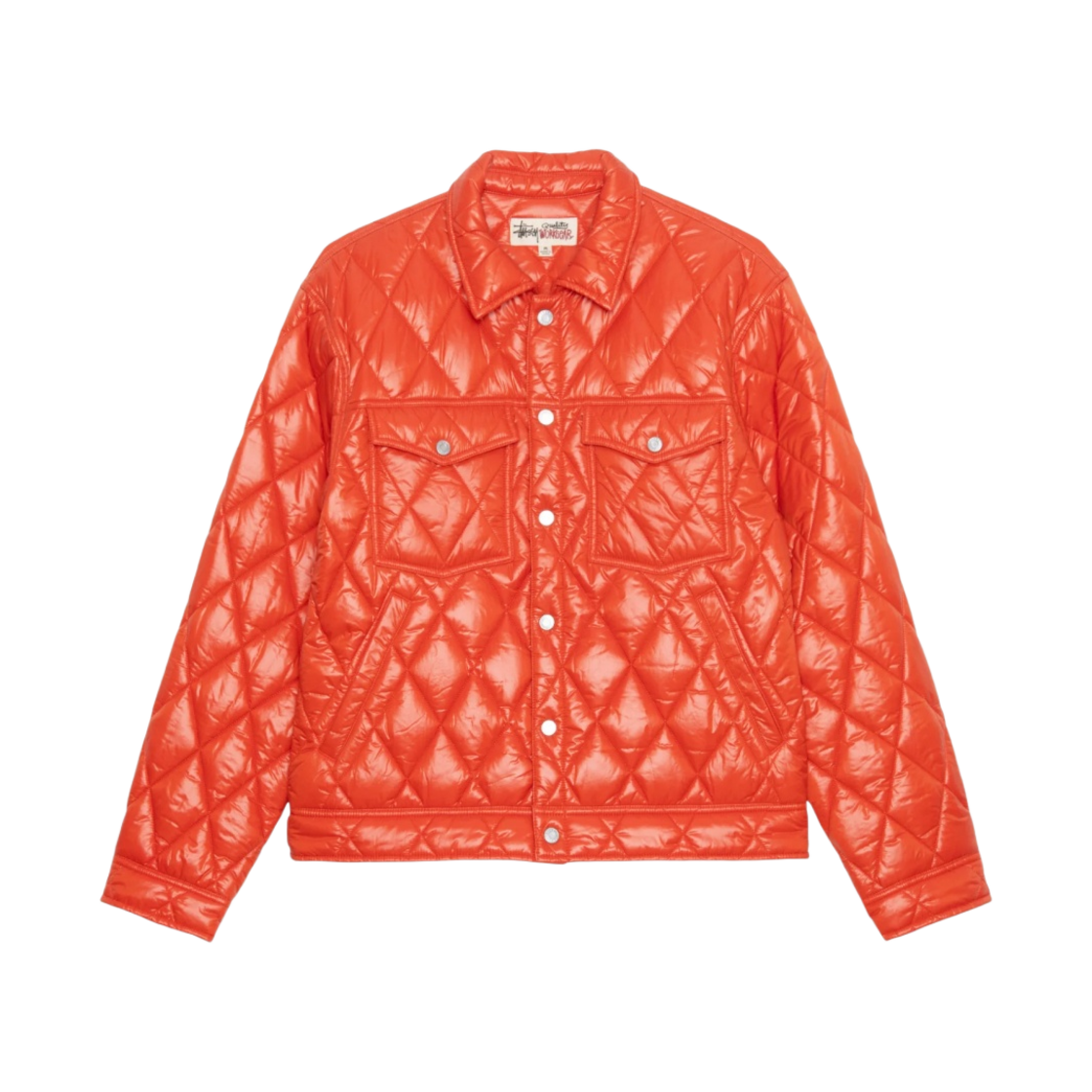 스투시 퀼티드 나일론 랜치 자켓 퍼시몬