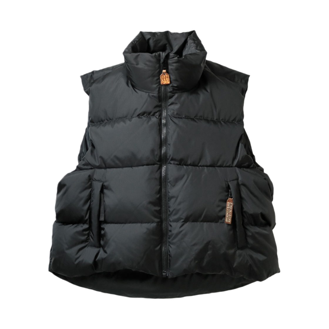 캐피탈 립스탑 나일론 다운 버거 킬 조끼 블랙(Kapital Ripstop Nylon Down Burger Keel Vest Black)