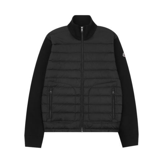 Moncler Padded Wool Cardigan Black - 22FW