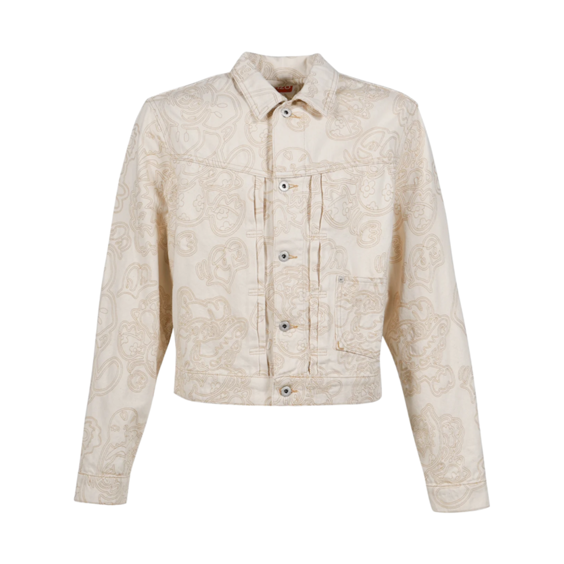 겐조 x 베르디 트러커 자켓 화이트(Kenzo x Verdy Trucker Jacket White)