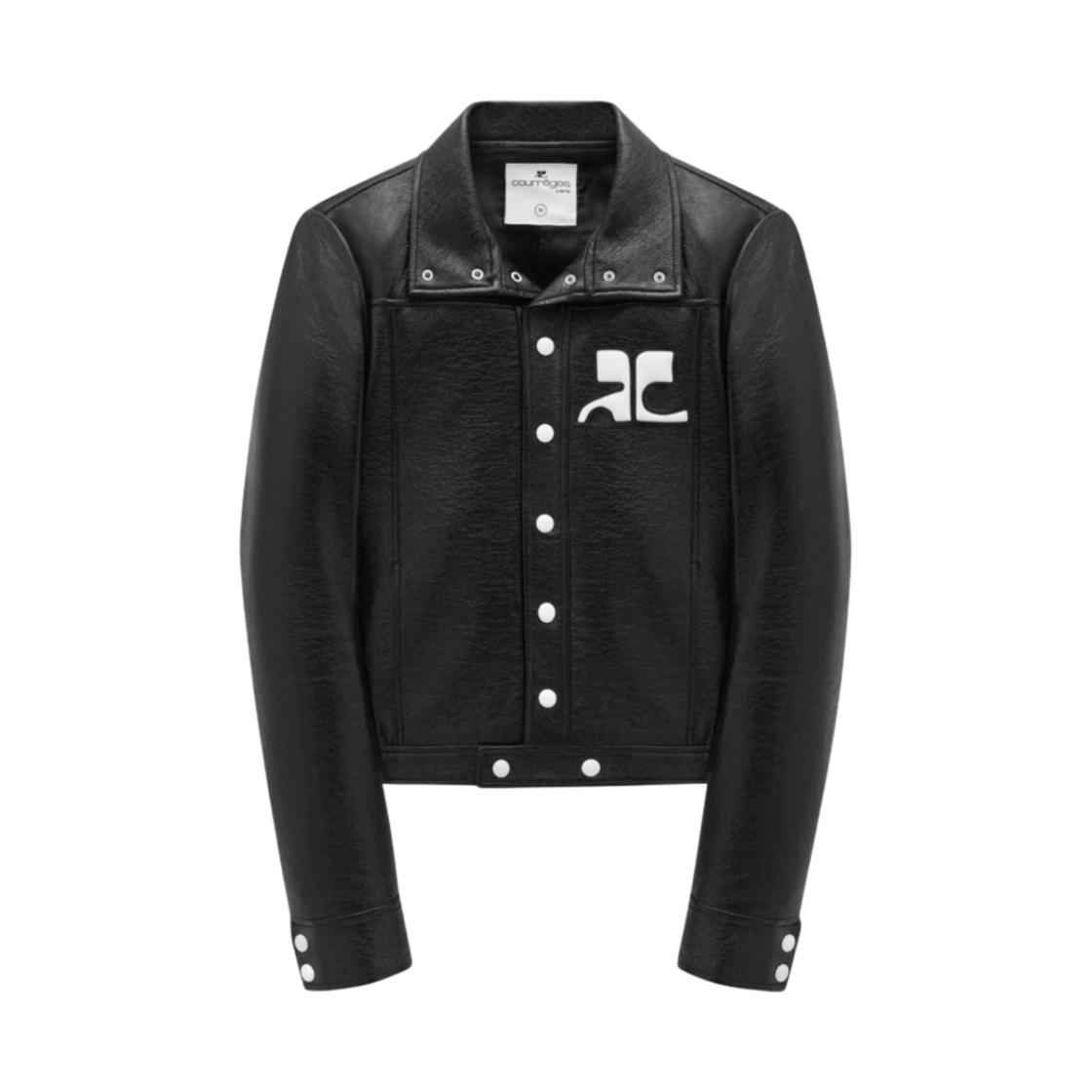 PERCBL017VY00039999 Courreges Reedition Vinyl Jacket Black