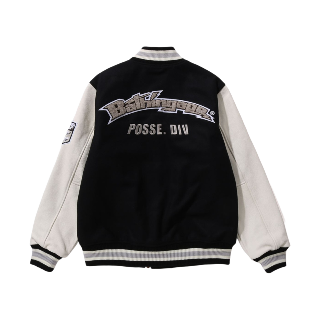베이프 베이싱 에이프 바시티 자켓 블랙(BAPE Bathing Ape Varsity Jacket Black) - 2
