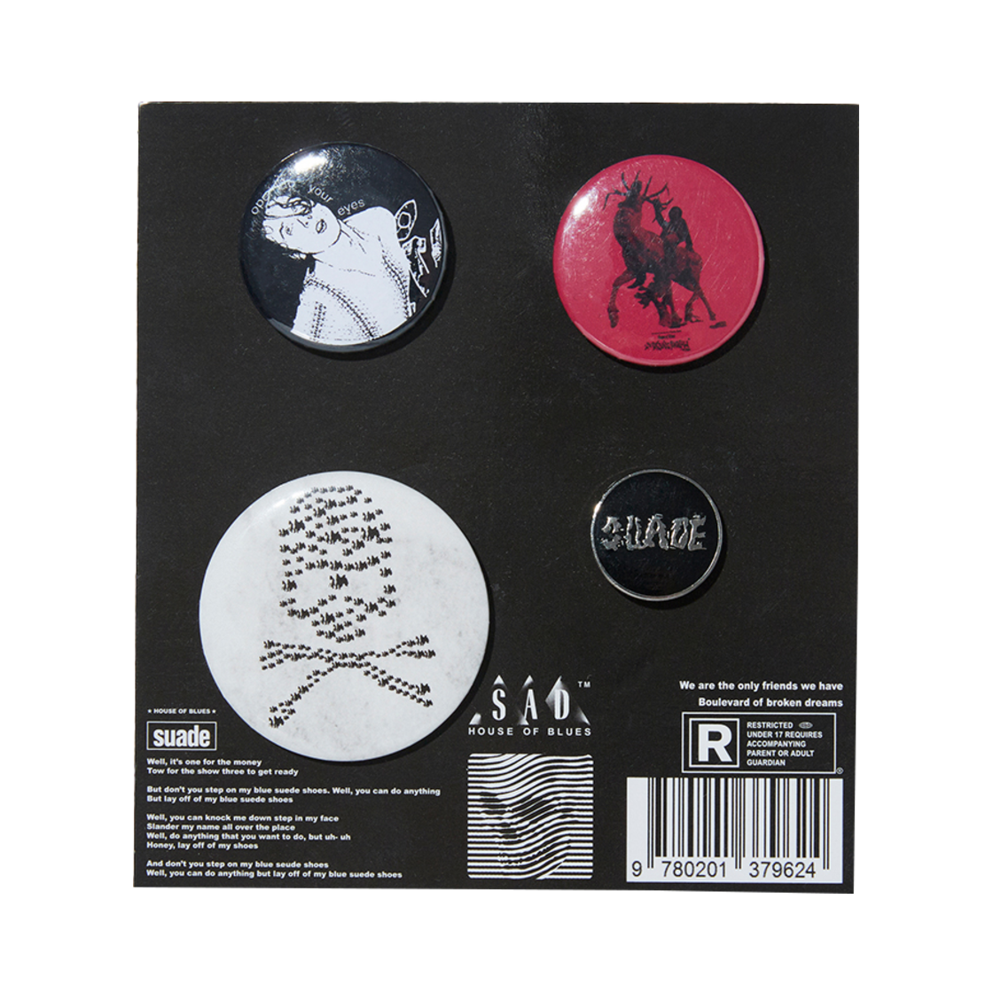 스웨이드 핀 뱃지 셋트 D(Suade Pinbadge Set D)