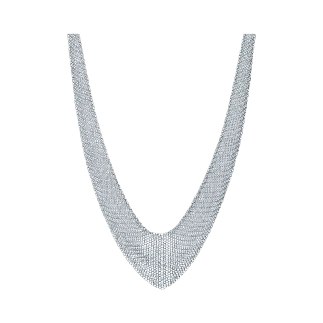 티파니 앤 코 엘사 퍼레티 메쉬 비브 네클리스 스털링 실버(Tiffany & Co. Elsa Peretti Mesh Bib Necklace Sterling Silver) - 1