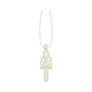 Chrome Hearts Silichrome Dagger Pendant White 2023