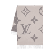 Louis Vuitton Monogram Giant Muffler Light Grey