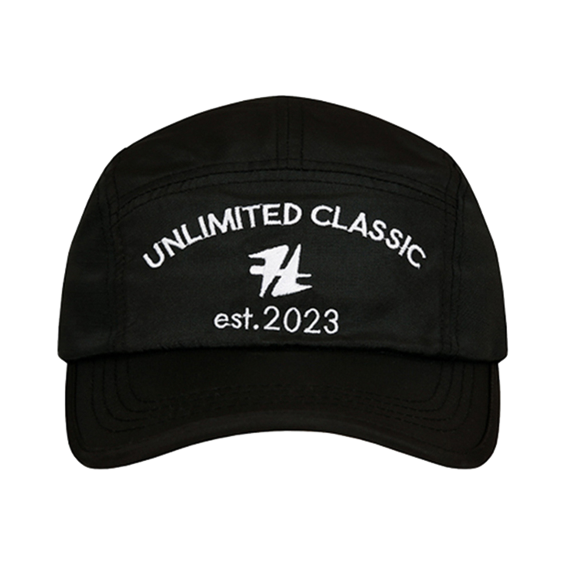 FW23ACP091BK Hongwoosung Nylon Camp Cap  With A Embroidery Black