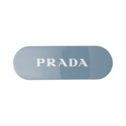 (W) Prada Plexiglas Hair Clip Light Blue