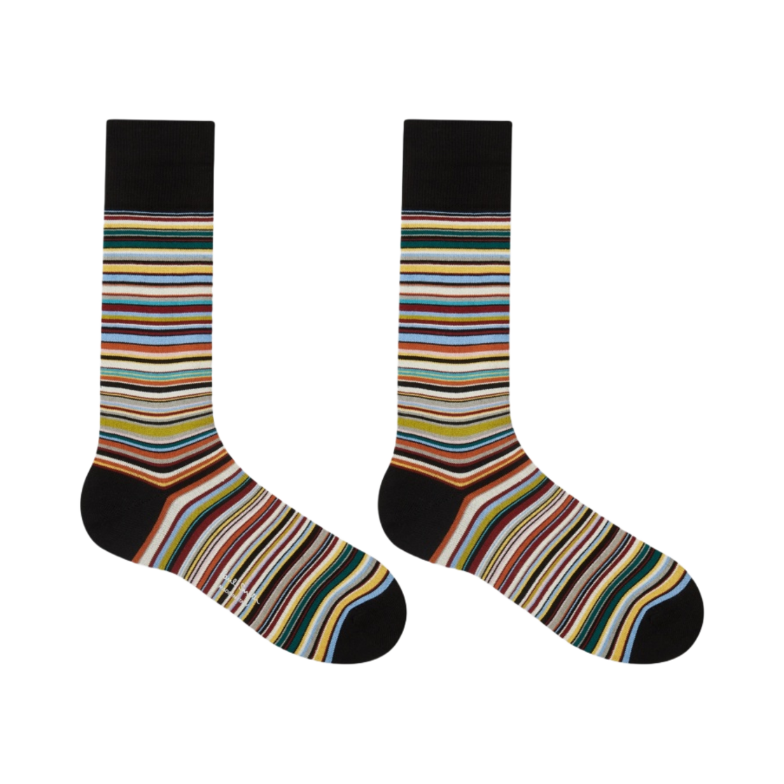 폴 스미스 시그니쳐 스트라이프 삭스 멀티 컬러 (3개입)(Paul Smith Signature Stripe Socks Multi Color (3 Pack)) - 3