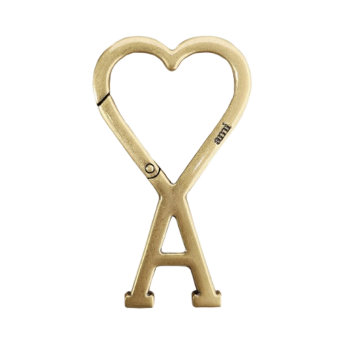 UKR907-369-907 AMI de Coeur Hook Keyring Brass