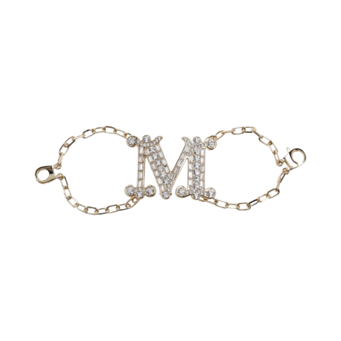 WRISTY-001 (W) Max Mara Wristy Bracelet Gold Crystals