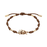 Dior x Cactus Jack Cotton Bracelet Gold Coffee Brown