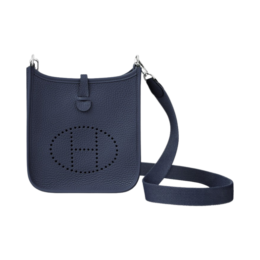 Hermes Evelyne 16 Amazone Bag Clemence & Palladium Bleu Nuit