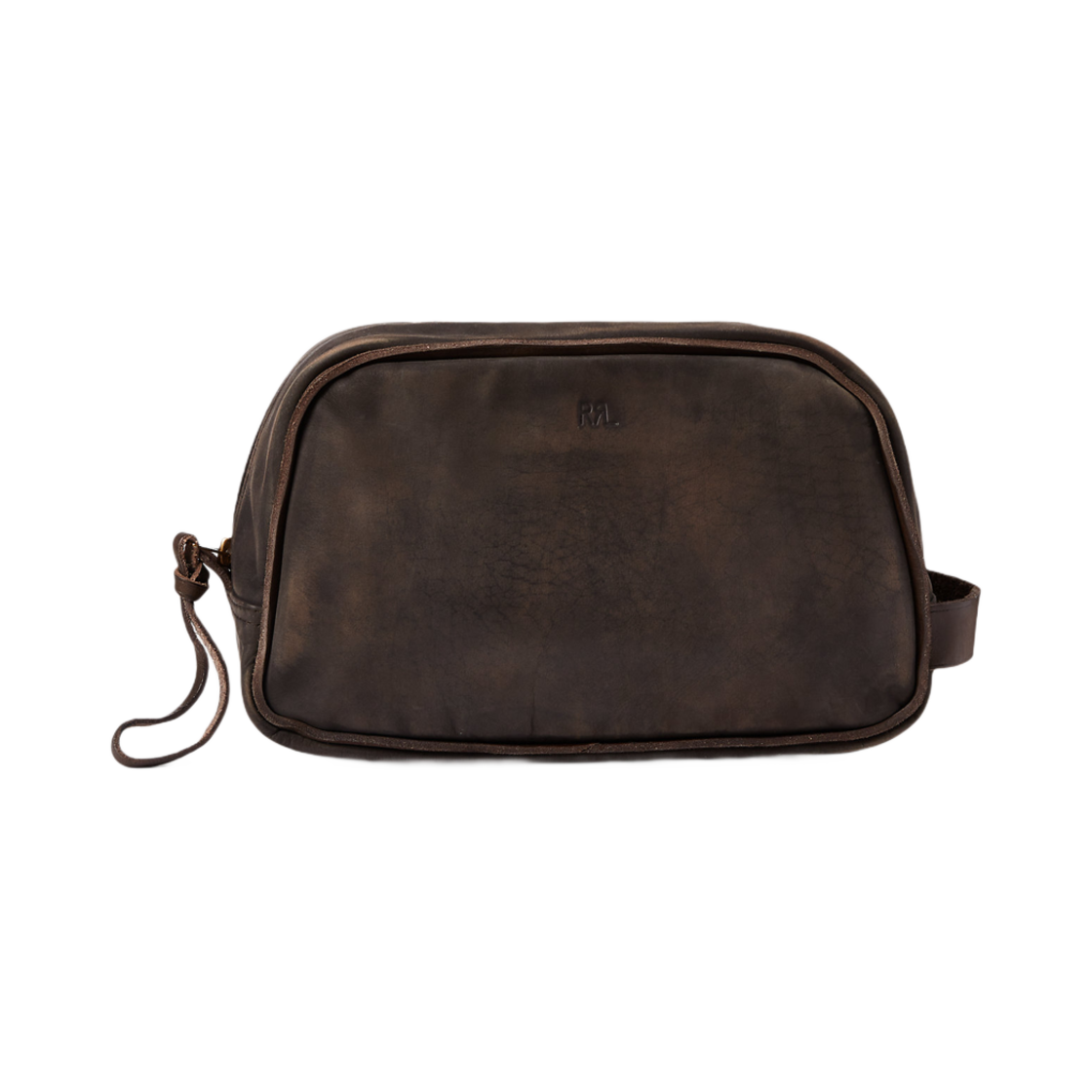 더블알엘 레더 트래블 케이스 다크 브라운(Double RL Leather Travel Case Dark Brown)