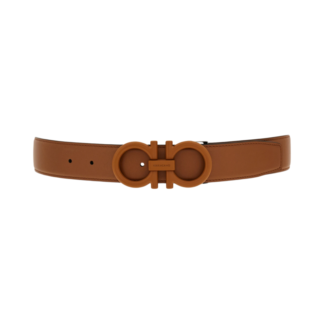679974-780998 Ferragamo Reversible Gancini Belt Sella Black