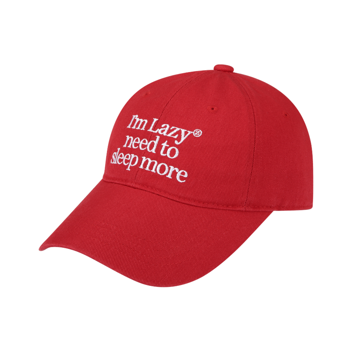 Sleep More Washing Ball Cap - Red Lazyz Sleep More Washing Ball Cap Red