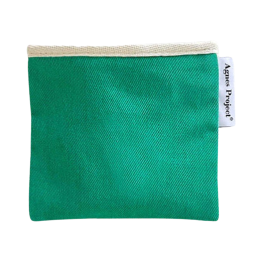 AP-P00000BT-M Agnes Project Square Color Pouch Medium Green