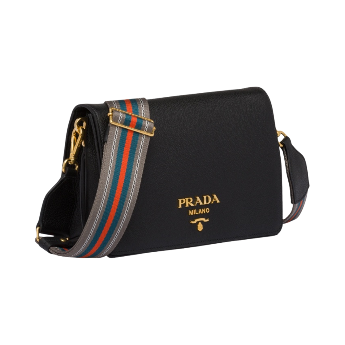 프라다 다이노 레더 숄더백 블랙(Prada Daino Leather Shoulder Bag Black) - 2