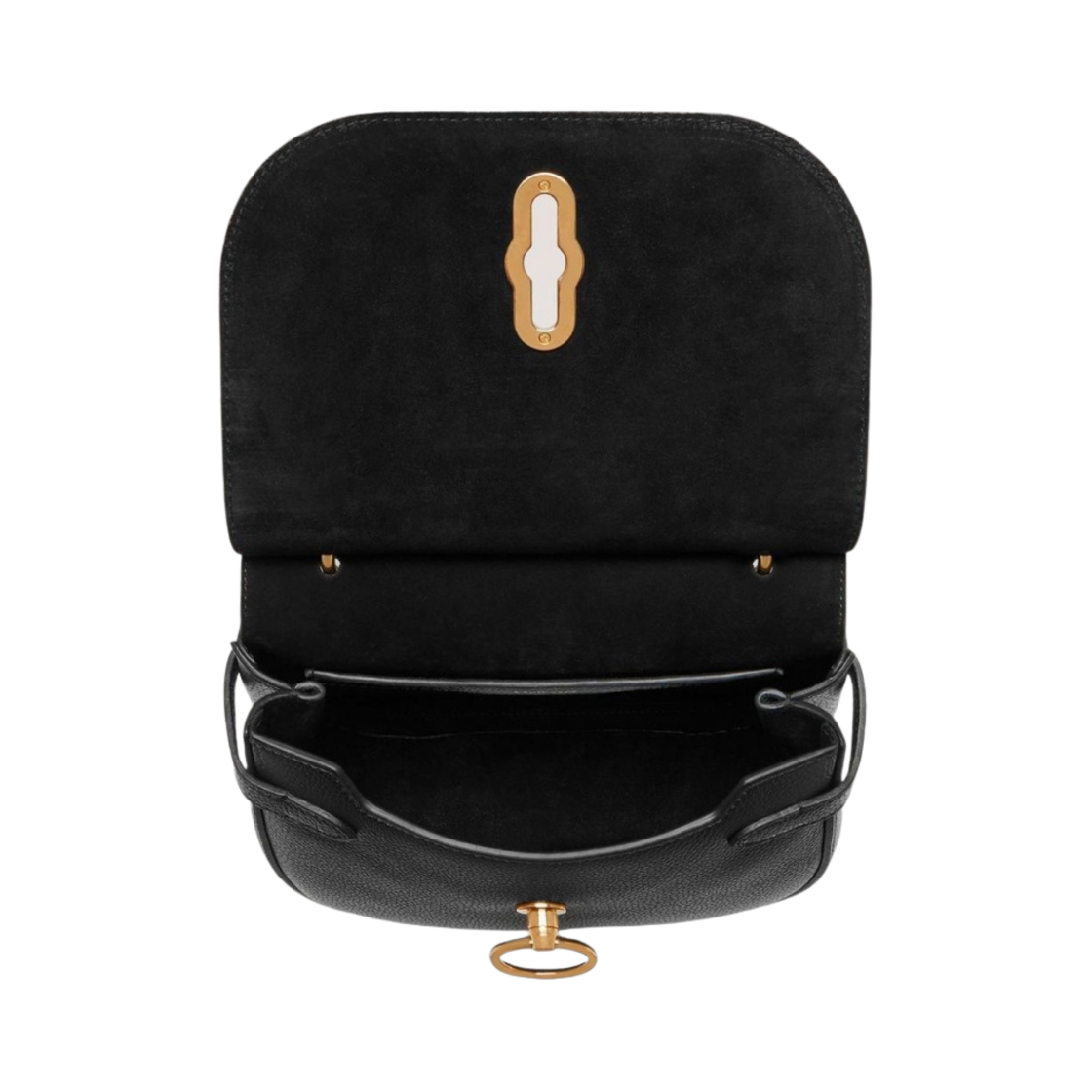 멀버리 스몰 클래식 그레인 스몰 앰벌리 사첼 블랙(Mulberry Small Classic Grain Small Amberley Satchel Black) - 4