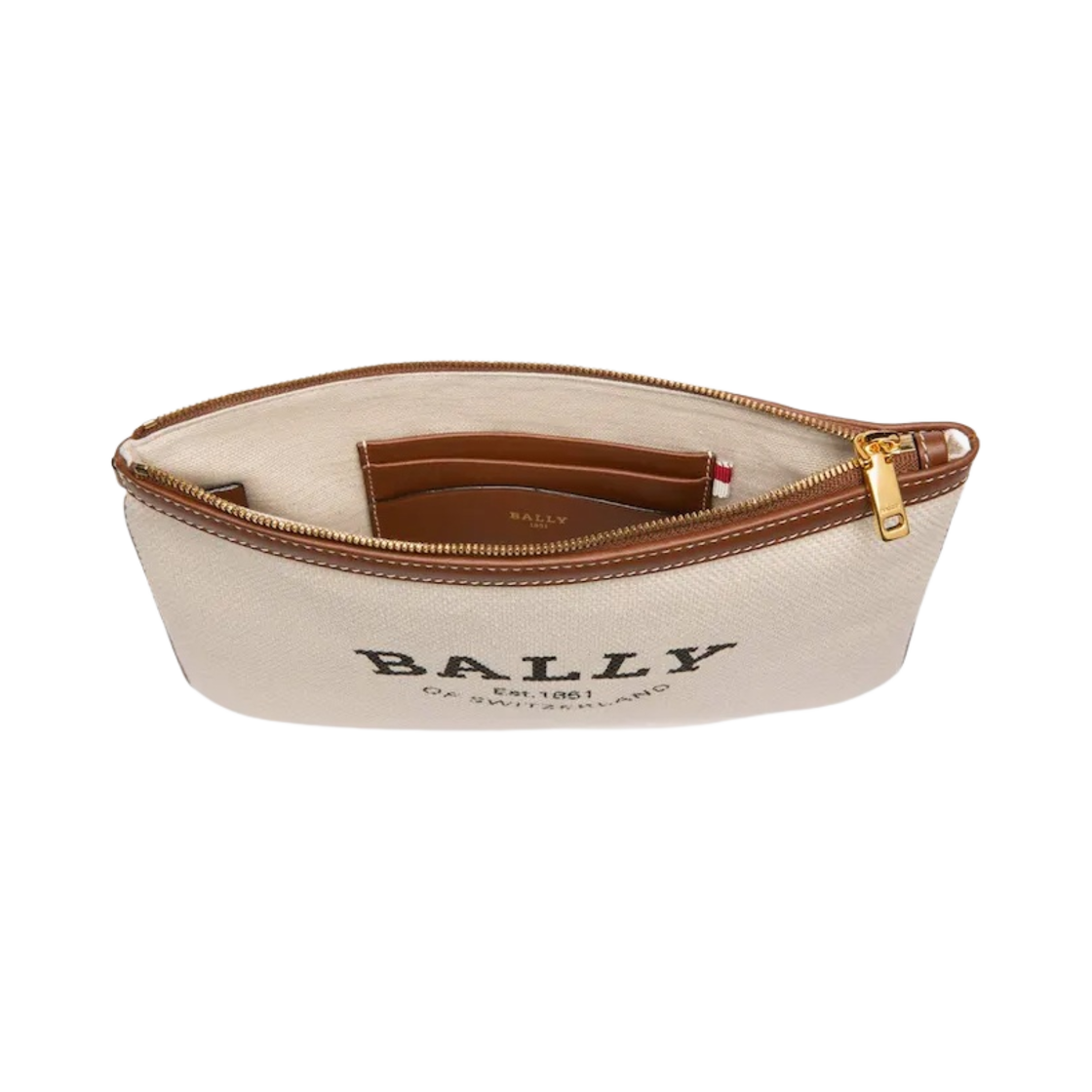 발리 세르테 패브릭 클러치 내츄럴 브라운(Bally Certhe Fabric Clutch Natural Brown) - 3