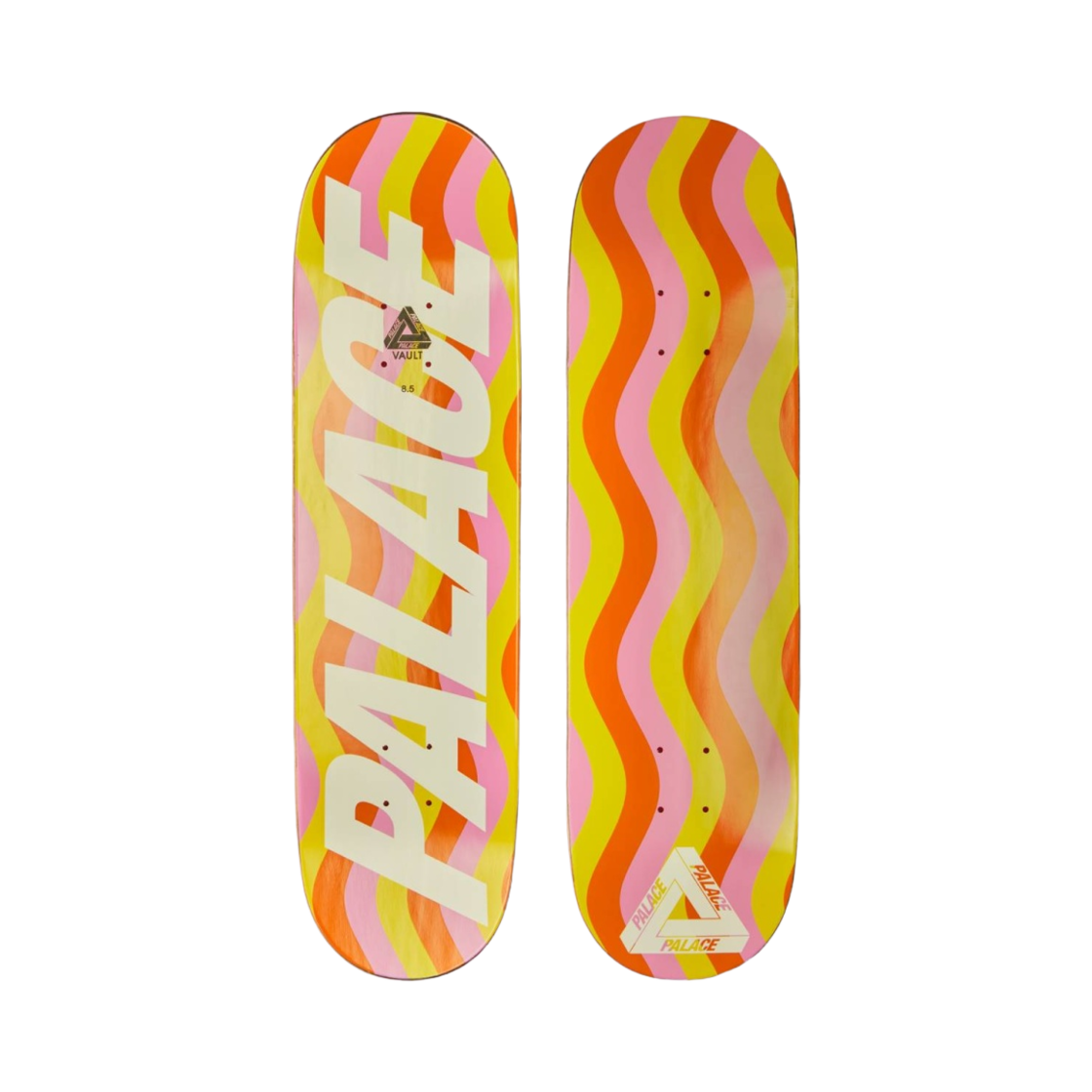 팔라스 x 구찌 스케이트 덱 멀티컬러 웨이브 옐로우 - 22FW(Palace x Gucci Striped Skate Deck Multicolor Waves Yellow - 22FW) - 1