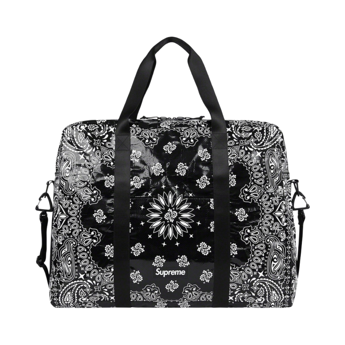 슈프림 반다나 타프 라지 더플백 블랙 - 21SS(Supreme Bandana Tarp Large Duffle Bag Black - 21SS)