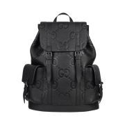 Gucci Jumbo GG Backpack Black Leather