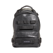 Balenciaga Army Small Multicarry Leather Backpack Black