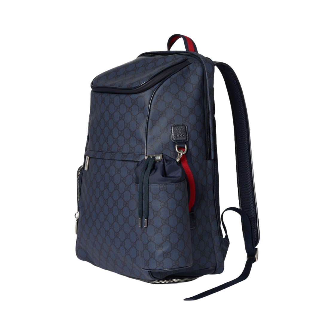 구찌 웹 디테일 미디움 백팩 다크 블루(Gucci Web Detail Medium Backpack Dark Blue) - 2