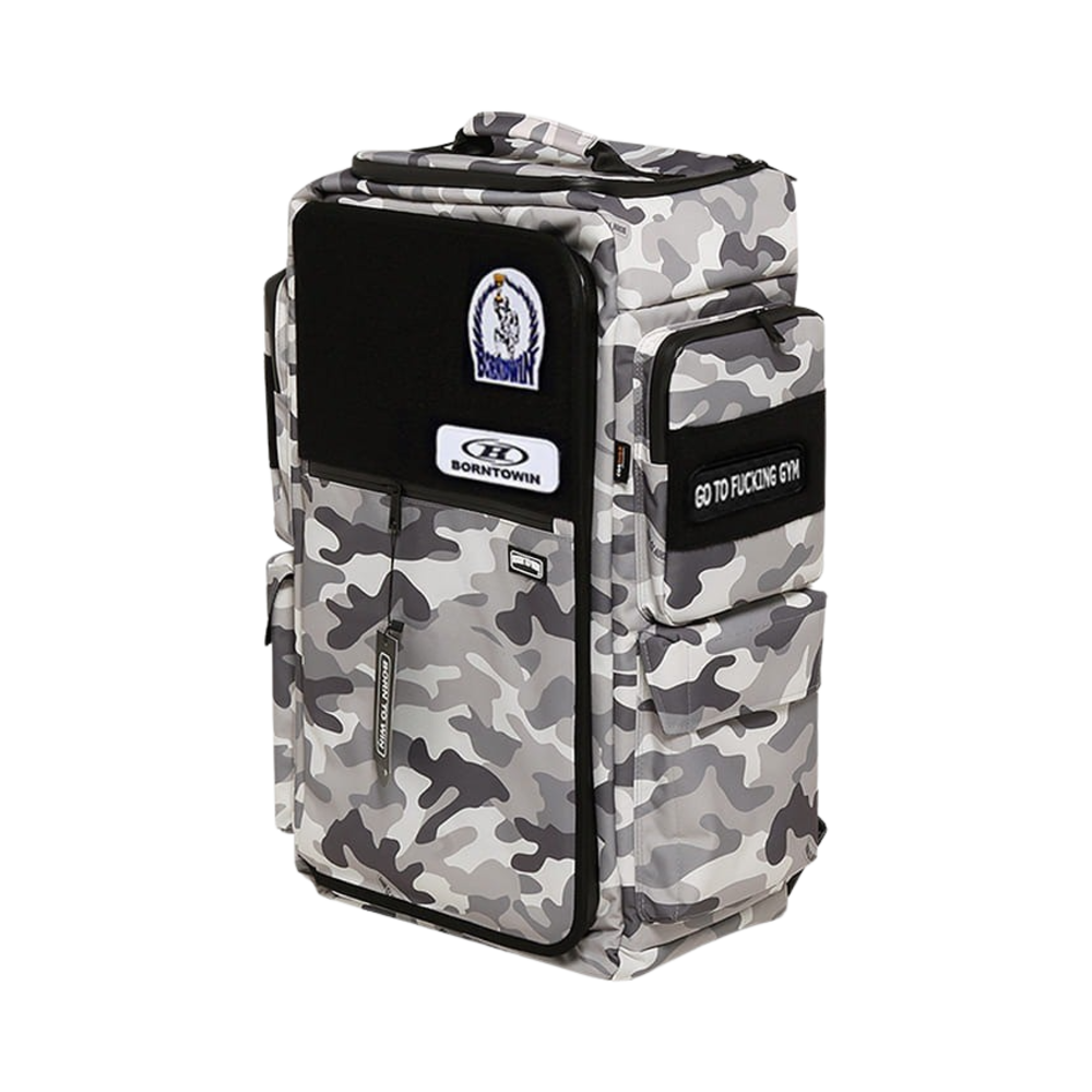 BB5UBP401GC BORN TO WIN B2 Backpack Patch Ver Grey Camo