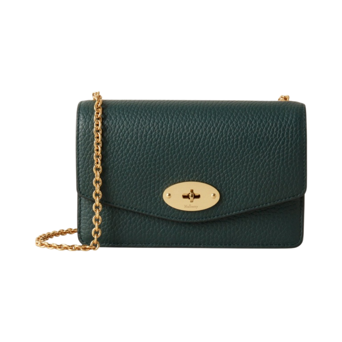 멀버리 헤비 그레인 스몰 달리 멀버리 그린(Mulberry Heavy Grain Small Darley Mulberry Green)