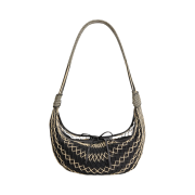 Lemaire Croissant Filt Bag Polyester Net Light Beige Black