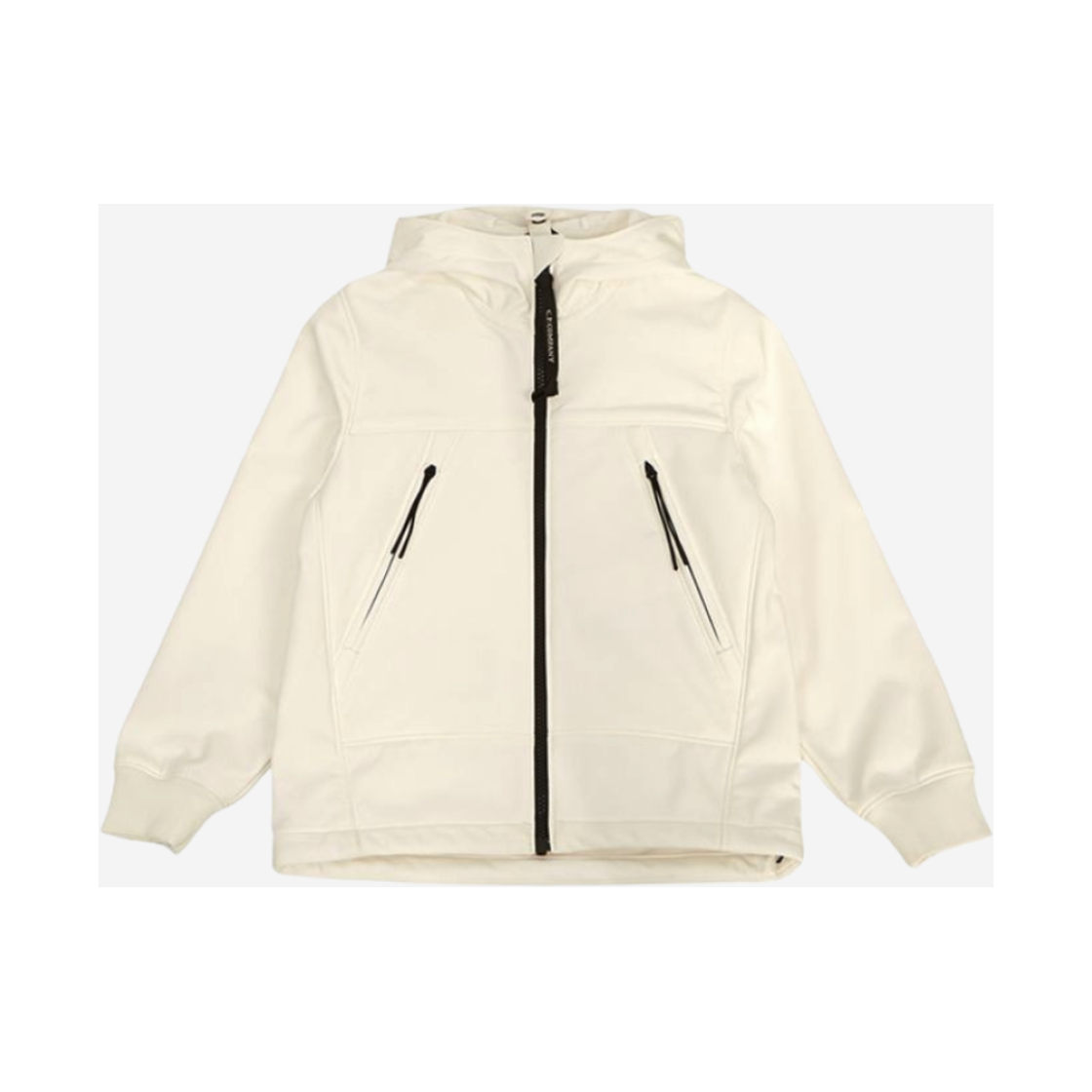 15CKOW001B006097A103 (Kids) C.P. Company U16 Shell-R Goggle Jacket Gauze White - 23FW