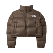 (W) The North Face Nuptse Short Jacket Smokey Brown