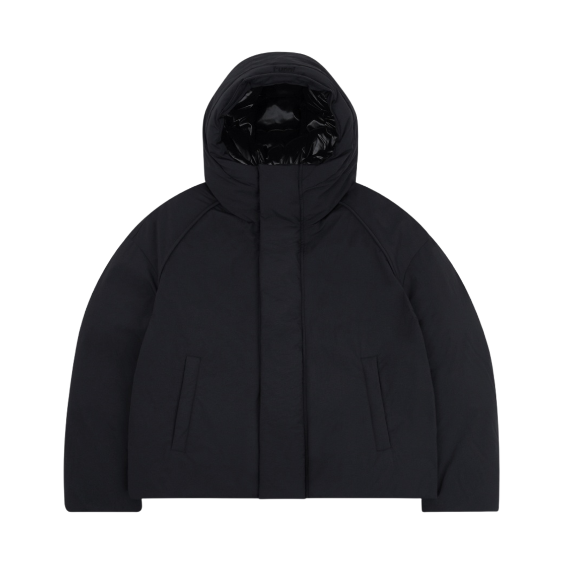 준지 숏 다운 후디 점퍼 블랙 - 22FW