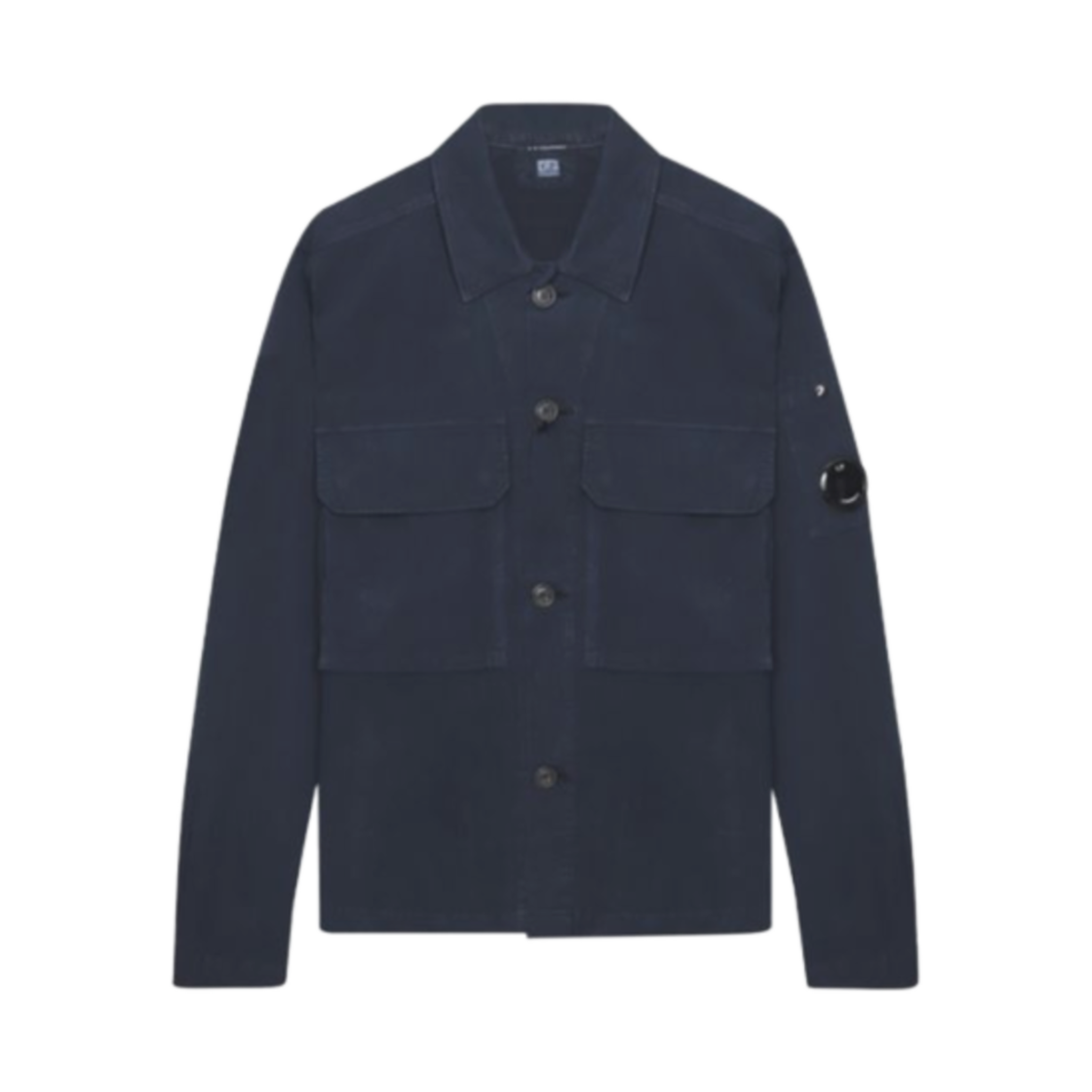 C.P. 컴퍼니 렌즈 와펜 유틸리티 가먼트 셔츠 토탈 이클립스 블루 - 22SS(C.P. Company Lens Wappen Utility Garment Shirt Total Eclipse Blue - 22SS)